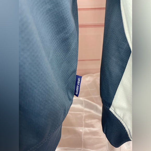 2022 Disney Parks Walt Disney World Blue Zip Track Jacket Spirit Jersey M L XL - Picture 12 of 15